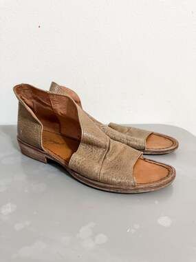 Free People Mont Blanc Asymmetrical Leather Sandals